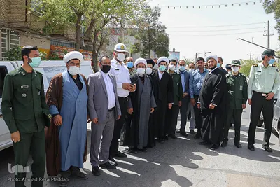 مراسم استقبال از پیکر مطهر آیت الله فقیه در شهرستان های سروستان و استهبان فارس