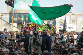 عزاداری شهادت امام رضا(ع) در حرم مطهر رضوی
