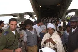 Des centaines de juifs Falasha sont arrivés en Israël