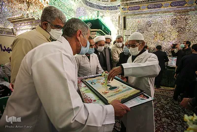 آیین گلاب شویی حرم مطهر شاهچراغ(ع)