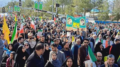 راهپیمایی۲۲ بهمن در خراسان جنوبی