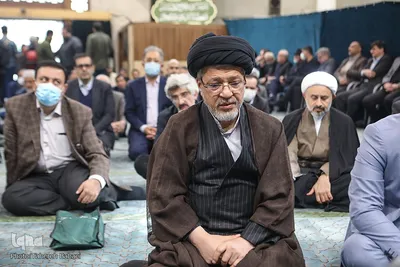  تشییع پیکر مرحوم عماد افروغ در مسجد دانشگاه تهران
