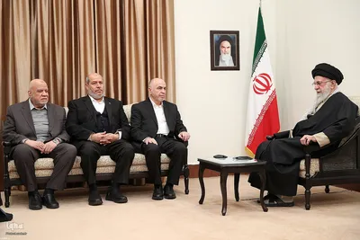 دیدار رئیس و اعضای شورای رهبری حماس با رهبر معظم انقلاب