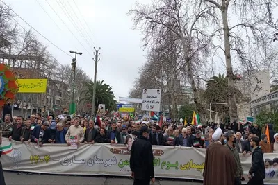 راهپیمای 22 بهمن 1404 ساری
