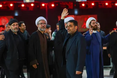 مراسم عزاداری حسینی در سنگ فرش مصلای تبریز