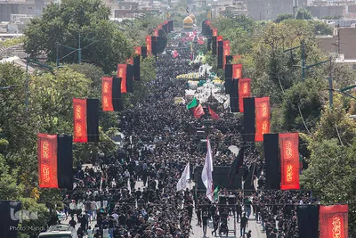 مراسم عزاداری ظهر عاشورا در قزوین