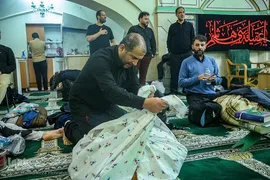 مراسم خداحافظی معتکفین