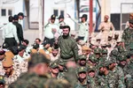 مراسم استقبال از پیکرهای 44 شهید تازه تفحص شده دوران دفاع مقدس در مرز بین المللی شلمچه برگزار شد