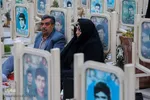 تحویل سال نو در گلستان شهدای اصفهان