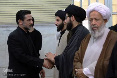 مراسم ترحیم شهید حجت الاسلام تقوی در قم