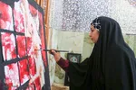 کارگاه نقاشی « قرمز پر رنگ» یادمان شهدای حمله تروریستی حرم شاهچراغ(ع)
