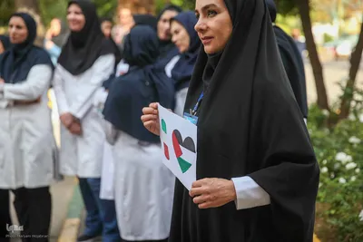تجمع پرستاران و پزشکان شیراز در حمایت از مردم غزه