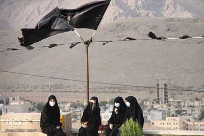 اهتزاز پرچم حسینی در شهرکرد