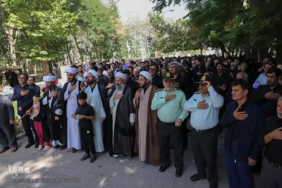 مراسم پیاده روی جاماندگان اربعین حسینی در اهر