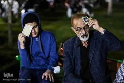 احیای شب بیست و سوم ماه مبارک رمضان در پارک ملت مشهد
