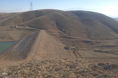 زمستان در زمستان سد خاکی آزادگان اهر