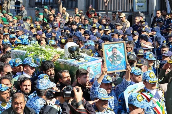 تشییع پیکر شهید خلبان«مهدی فیروزمند» در تبریز