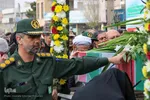 استقبال مردم اهر از پیکر پاک و مطهر شهید گمنام ۸ سال دفاع مقدس
