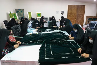 کارگاه تولید پوش سنگ ‌مضجع مطهر امام رضا(ع)