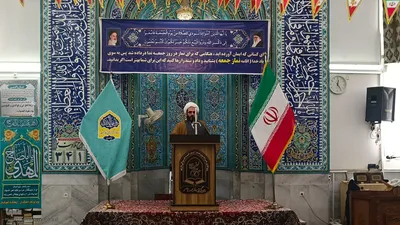 اقامه نماز جمعه بخش نیاسر شهرستان کاشان