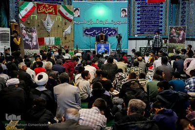 کرسی تلاوت قرآن کریم در مسجد جامع فاطمه الزهرا(س)
