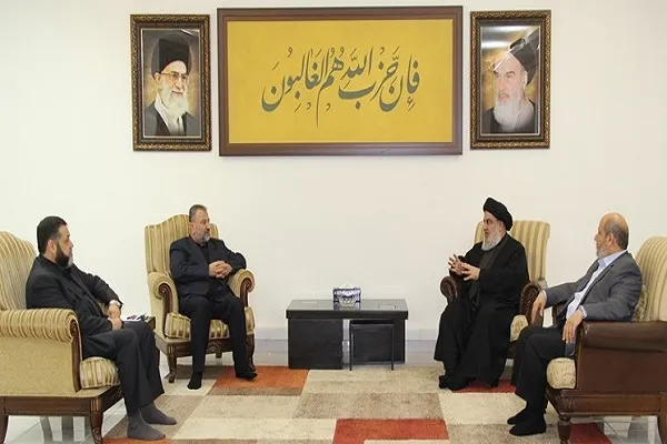 دیدار سید حسن نصرالله با هیئت عالی‌رتبه حماس