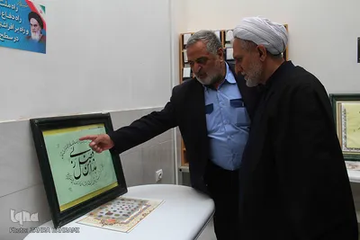 صابری، خطاط قرآنی و صاحب اثر در نمایشگاه