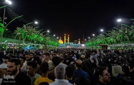 مراسم احیای شب بیست‌و‌سوم ماه مبارک رمضان، در حرم نورانی امام حسین(ع) و بین الحرمین در کربلای معلی