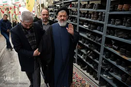 مراسم تشییع پیکر مرحوم حسن غفوری‌فرد در حسینیه جماران