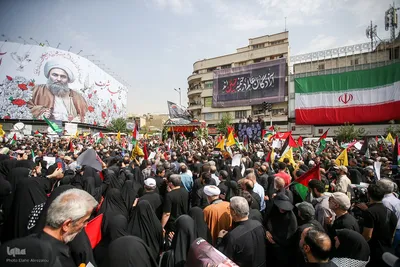 مراسم تشییع پیکر شهید «اسماعیل هنیه» در تهران