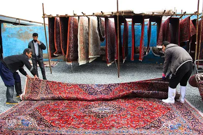 قالیشویی‌ در آستانه عید نوروز/عکاس:پریسا بهزادی