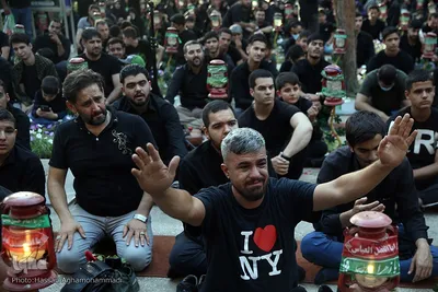 مراسم عزاداری روز هفتم محرم در قطعه 40 (سرداران بی پلاک) بهشت زهرای تهران