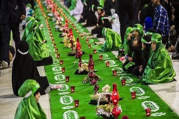 برپایی بزرگترین سفره جهانی حضرت رقیه(س) در رشت