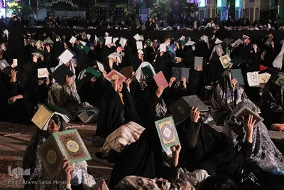  مراسم احیای شب نوزدهم ماه مبارک رمضان در آستان مطهر امامزاده سید جعفر محمد(ع) یزد 