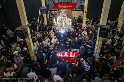 وداع با پیکر شهید «آرمان علی‌وردی» در حوزه علمیه آیت‌الله مجتهدی(ره)