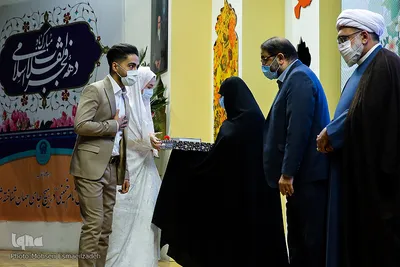 آیین سراسری جشن ازدواج ۸۸۸ نو عروس در حرم مطهر رضوی