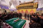 Bodies of Ayatollah Khamenei’s Martyred Family Members Arrive at Karbala Shrine