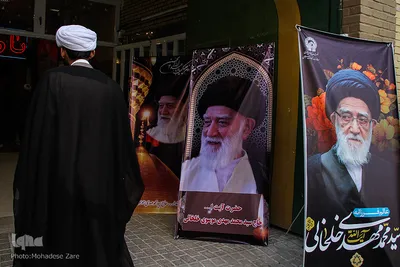 مراسم تشییع پیکر آیت‌الله سیدمحمدمهدی خلخالی در مشهد مقدس