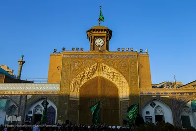 آیین تعویض پرچم سیدالکریم در شب ولادت آن حضرت