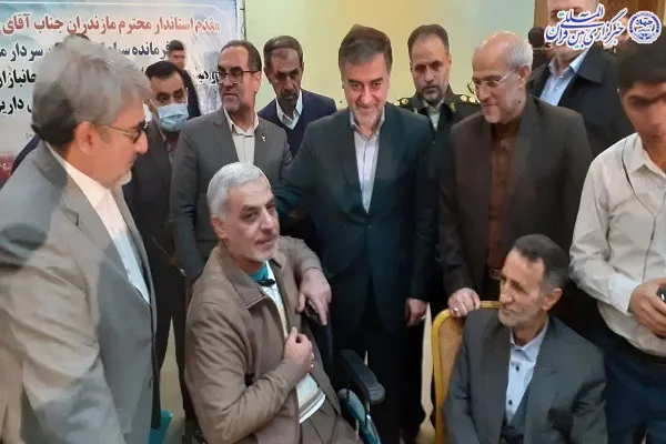 دیدار استاندار مازندران با جمعی از جانبازان ۵۰ تا ۷۰ درصد هشت سال دفاع مقدس مازندران در بابلسر