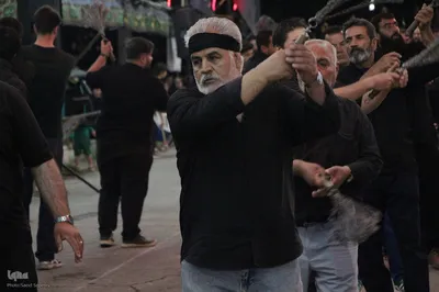 دسته‌های عزاداری شبانه در ملایر

