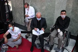 مراسم عزاداری ظهر عاشورای حسینی در آستان مقدس امامزاده صالح(ع) تهران