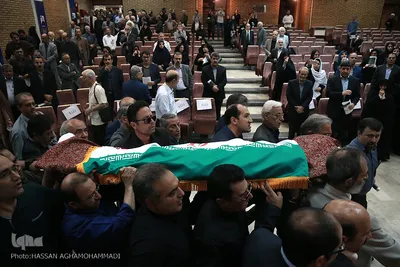 مراسم وداع با پیکر مرحوم «محمد امین قانعی راد» رئیس سابق انجمن جامعه‌شناسی ایران