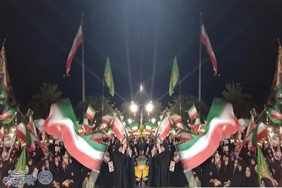 هفتاد و چهارمین اجتماع شبانه بابلسر در میدان شهدا