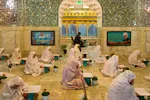 مراسم جزءخوانی قرآن در امامزاده نرمی دولت‌آباد