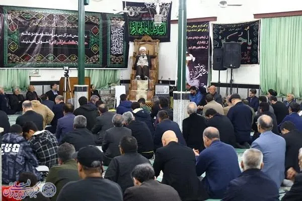 آیین شب شهادت حضرت زهرا سلام الله علیها در مسجد سجادیه بابلسر