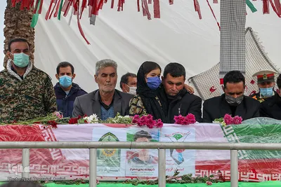 تشییع پیکر مطهر شهید «مهدی محرم» شهید مدافع وطن در قزوین‎‎