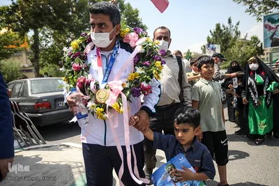 Empfang für den iranischen Olympia-Helden