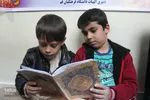 رقابت دانش‌آموزان دختردر آزمون حفظ جزء سی‌ام