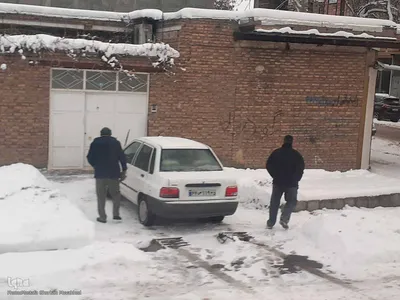طبیعت برفی مناطق شهری و روستایی اهر